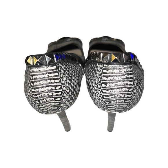 Michael Kors Studded Heel Peep Toe Pumps Shoes Size 10 - Picture 5 of 8